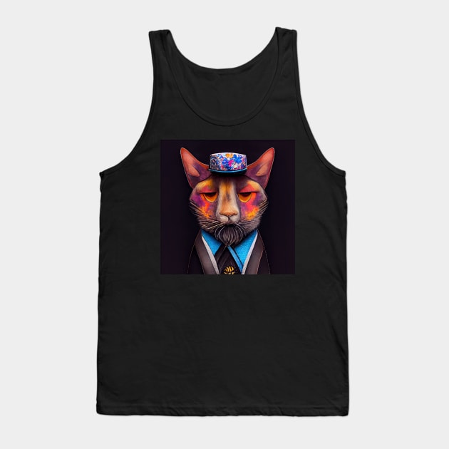 dapper cat 03 Tank Top by heartyARTworks